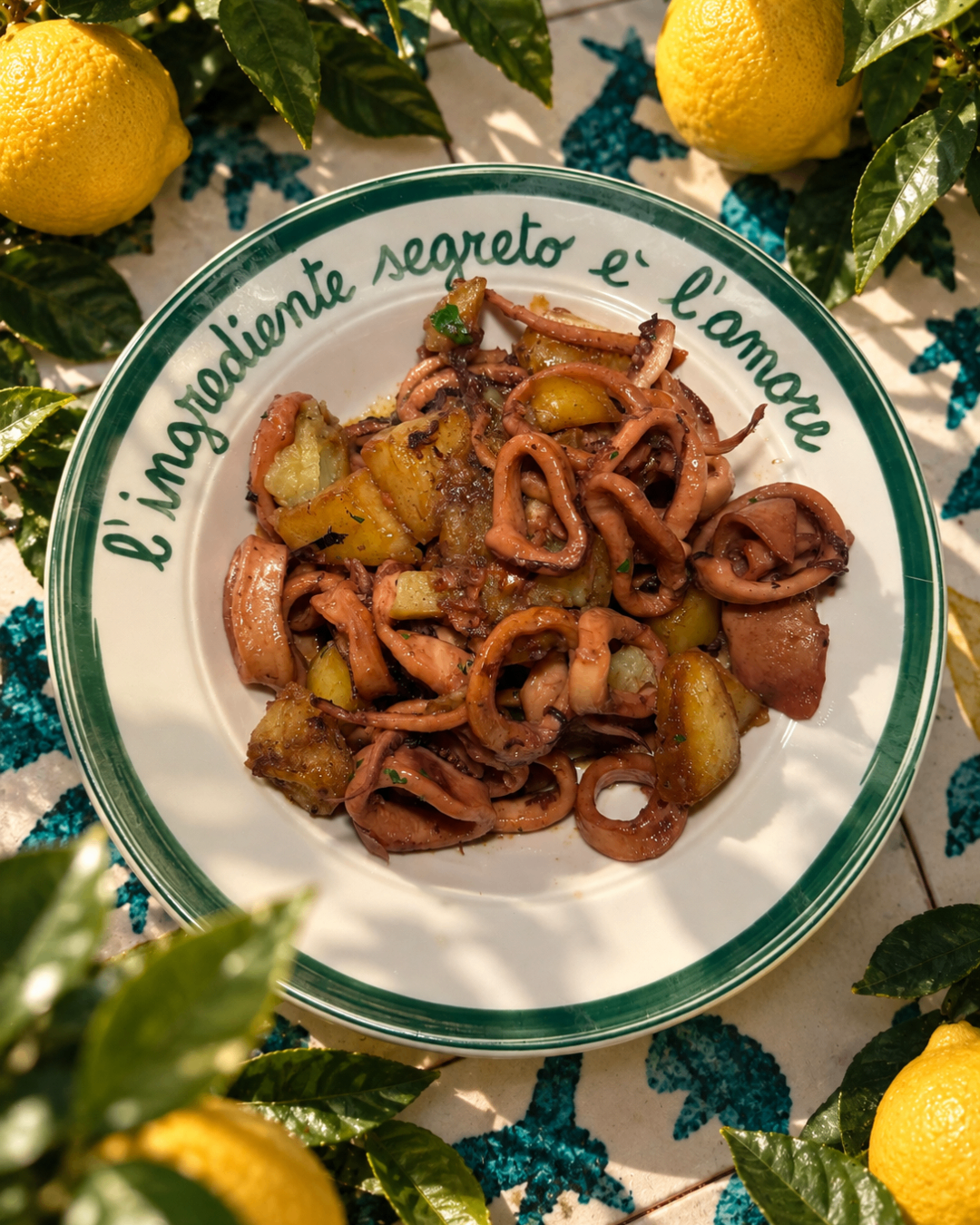 Totani e patate, piatto della tradizione campana