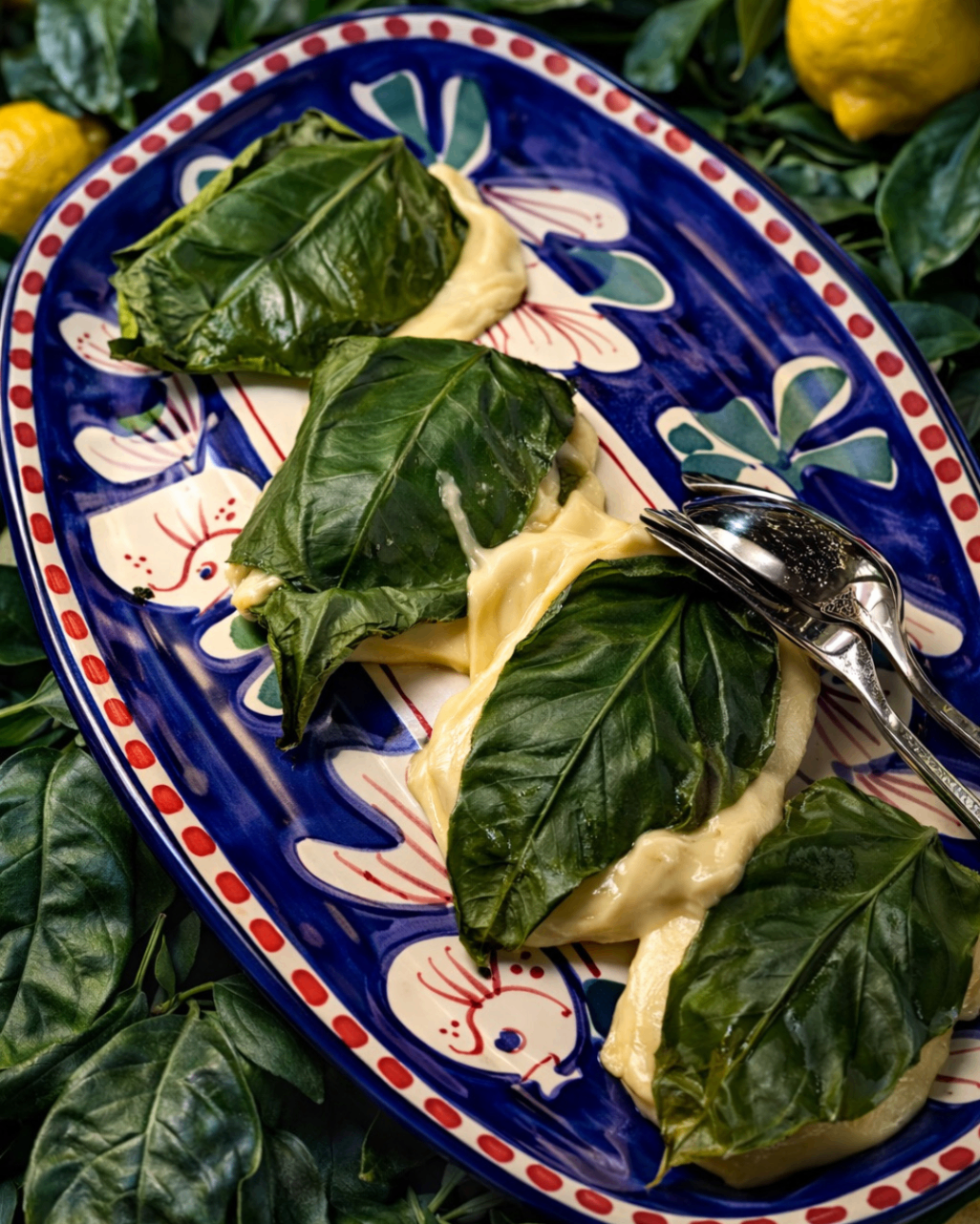 Ravioli allo scarpariello in foglia di limone